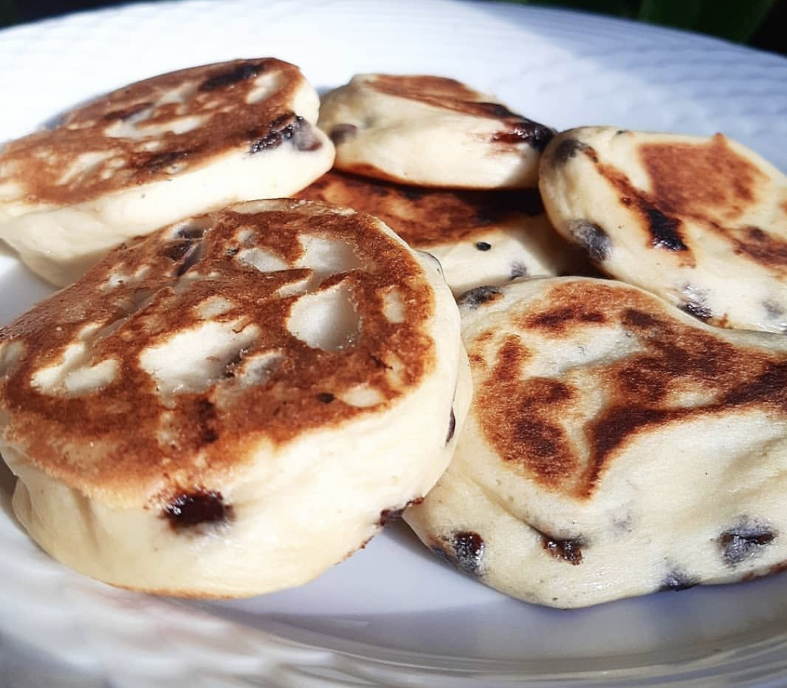 Focaccine con gocce di cioccolato